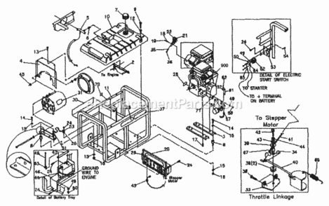 Part Location Diagram of 22241 Generac Hex nut